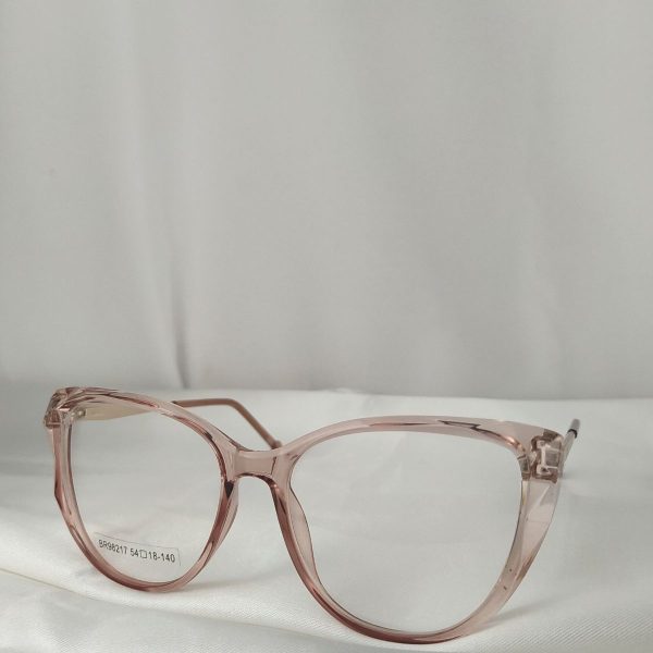 Armação Rosa Transparente Trabalhada Para Óculos de Grau