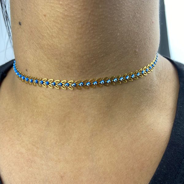 Choker Dourada de Olho Grego - Imagem 3