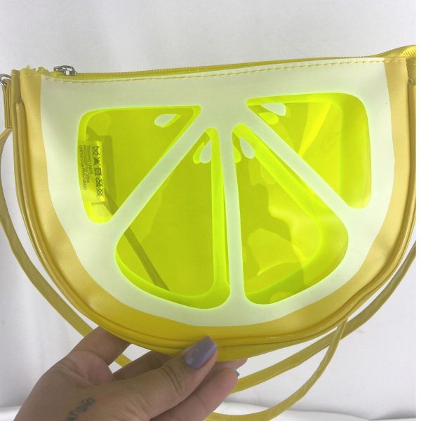 Bolsa Infantil Transversal Limão Transparente