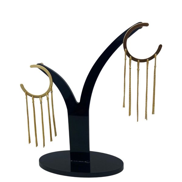 Brinco de Circulo E Franja Dourado