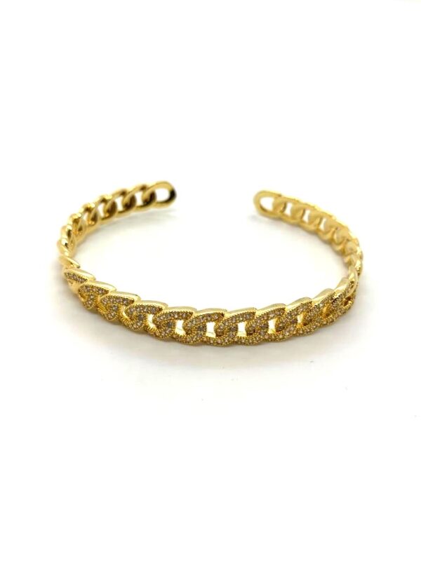 Bracelete Dourado Corrente Fina