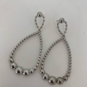 Brinco Longo Gota Bolinhas