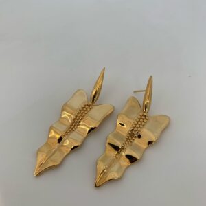 Brinco Folha Dourado