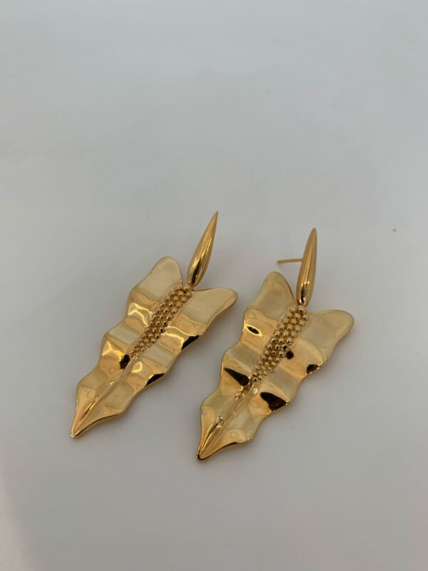 Brinco Folha Dourado
