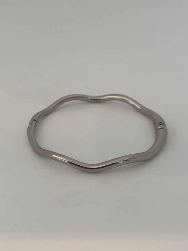 Bracelete ondulado prata