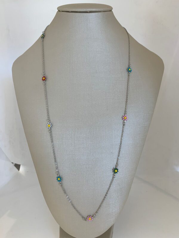 Colar  Dourado Com Pedras E Circulo Em Strass