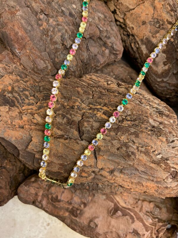 CHOKER RIVIERA - CRAVEJADO COLORIDO - Imagem 2