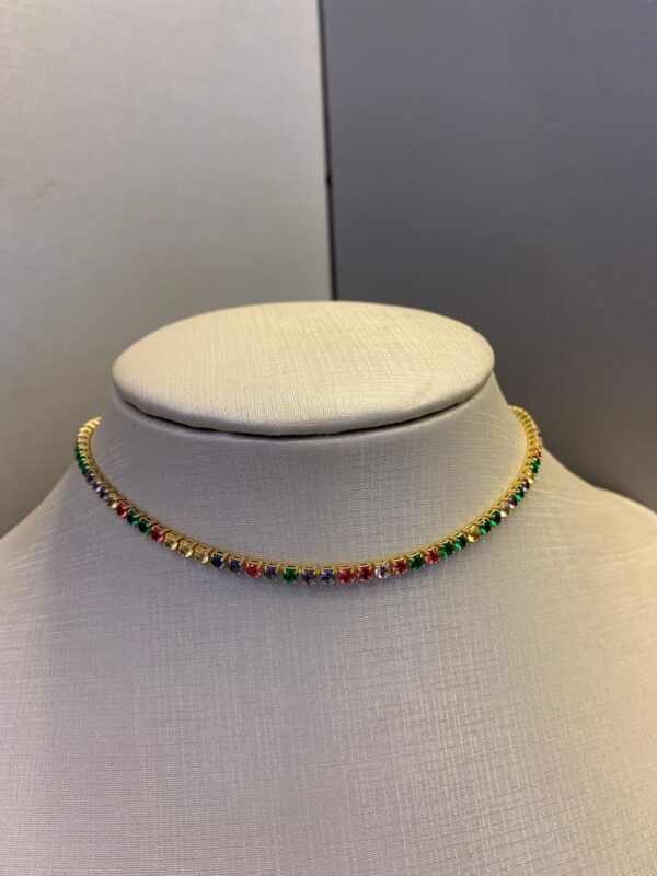 CHOKER RIVIERA - CRAVEJADO COLORIDO - Imagem 2
