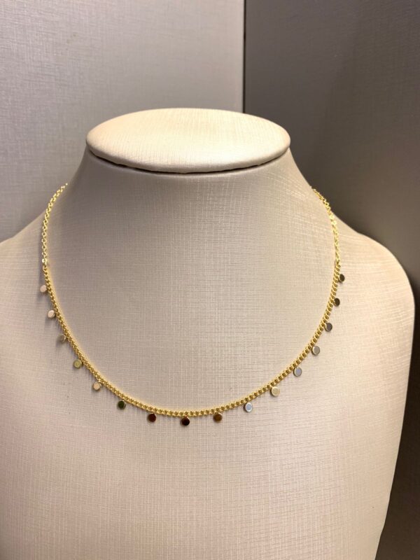 CHOKER COM PINGENTES DE ESFERAS - DOURADO - Imagem 2